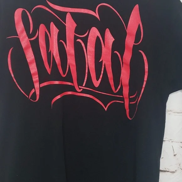 Fatal Black Graphic Tee Shirt Sz Lg - Picture 2 of 6